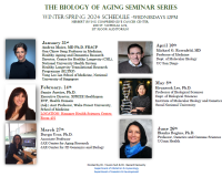 The Biology of Aging Spring 2024 flyer