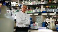 Dr. Gerard Karsenty in his lab